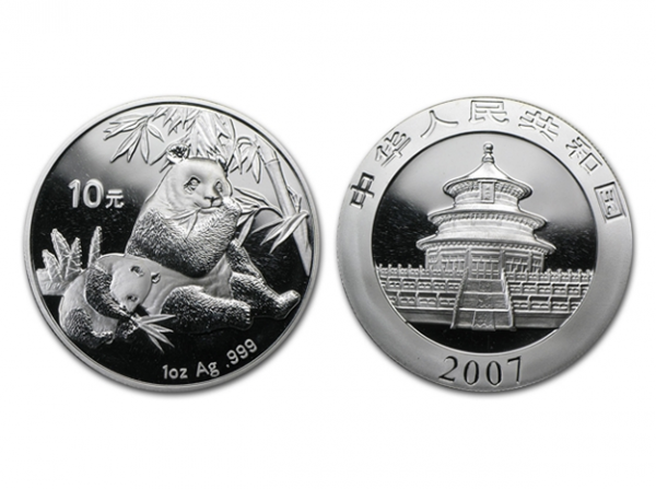 2007中國熊貓銀幣1盎司 商品圖
