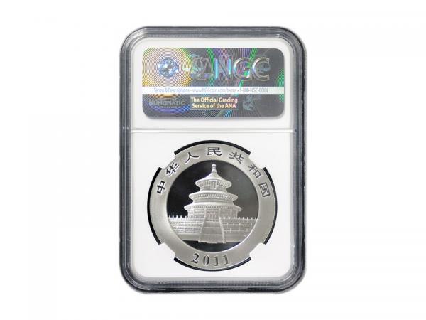 2011中國熊貓銀幣1盎司 - MS-69 NGC 商品圖