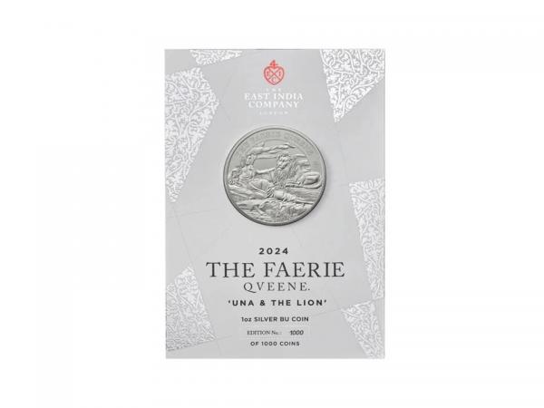 2024仙后系列 - 尤娜與獅子銀幣1盎司 - 卡片裝 商品圖