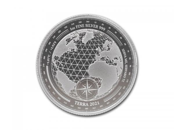 2021托克勞地球銀幣1盎司 商品圖