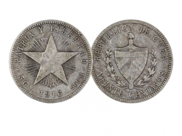 1916古巴20分幣 商品圖