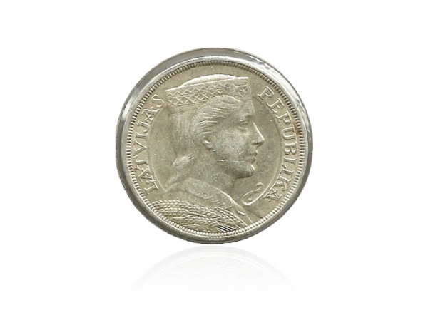 1929拉脫維亞銀幣5拉提 商品圖