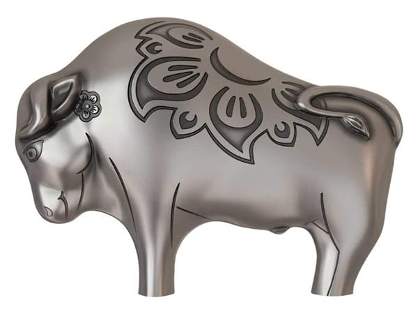 2021蒙古3D牛年銀幣1盎司- Shiny黃金白銀交易所