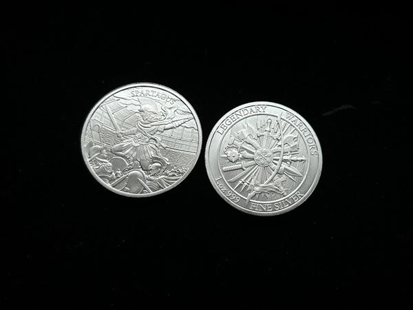 傳奇勇士系列 - 斯巴達銀章1盎司 商品圖