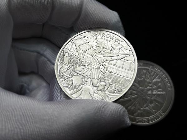 傳奇勇士系列 - 斯巴達銀章1盎司 商品圖