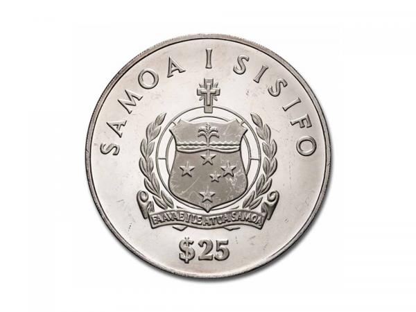 1986薩摩亞康提基號銀幣5盎司 商品圖