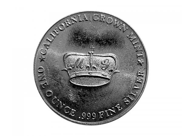 加州皇冠鑄幣廠皇冠銀章1盎司 商品圖