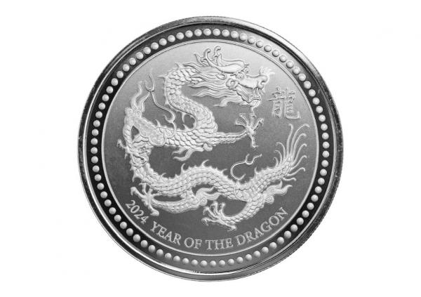 2024Scottsdale獅王薩摩亞龍年銀幣0.5盎司 商品圖