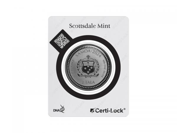 2024Scottsdale獅王薩摩亞龍年鍍黑銠精鑄銀幣1盎司 商品圖