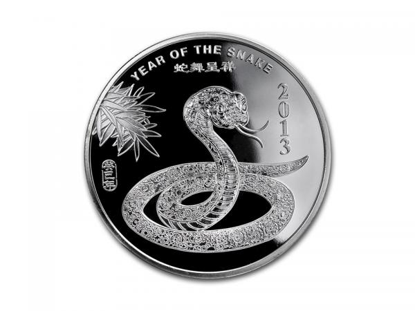 2013美國生肖蛇年銀幣0.5盎司 商品圖