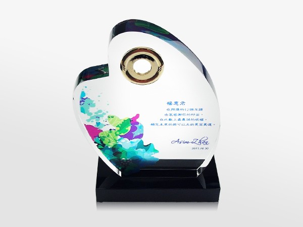 金幣水晶獎座 商品圖