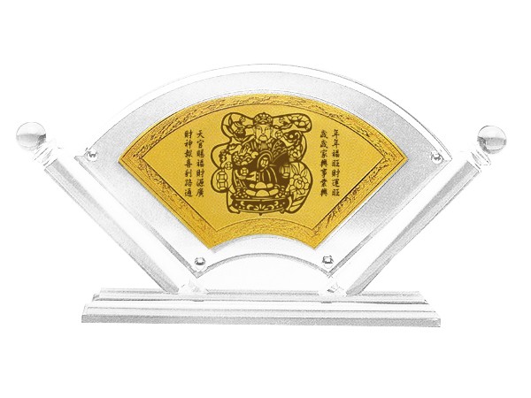 黃金扇形神像立牌 商品圖