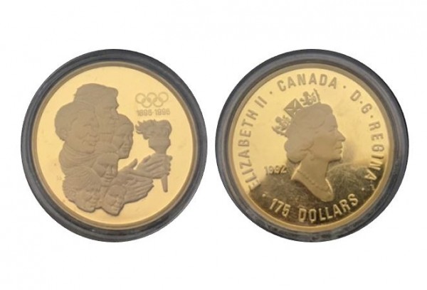 1896-1996亞特蘭大奧運百年紀念套幣三枚(22K金16.97g.925銀33.63gX2) (無盒) 商品圖