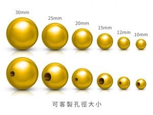訂製實心金球(客製化重量) 商品圖