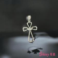 S925十字架銀鏈 商品圖