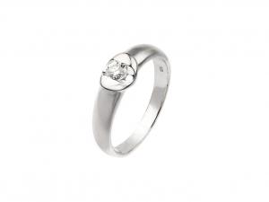 10K金經典單鑽女鑽戒(放大款) 0.20ct/1p #14 商品圖