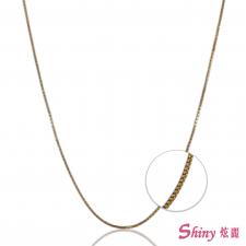 14K玫瑰金盒子鍊 0.47錢 39CM 商品圖