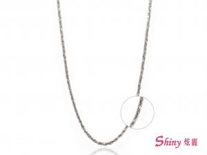 14K白金麻花細鍊 0.94錢 38CM 商品圖
