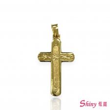 14K金黃十字架墜子 商品圖