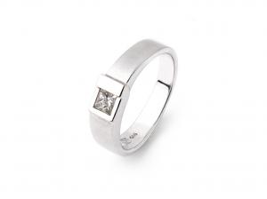 初衷  0.29ct (14KW) 方鑽男戒  戒圍#9.5 商品圖