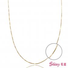 18K金色盒子項鍊 50CM 商品圖