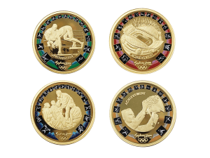 2000澳洲雪梨奧運精鑄金幣套組40克(形象圖版)