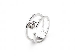 18K金女鑽戒 0.08ct/2p 商品圖
