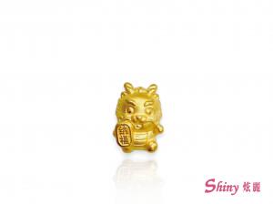 黃金硬金生肖龍配件 0.32錢 商品圖