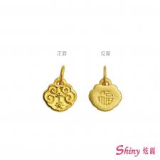 黃金硬金平安吊墜 0.17錢 商品圖