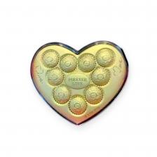 黃金擺件-愛心禮盒 巧克力造型 0.05克 商品圖