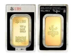 UBS瑞士金條100克
