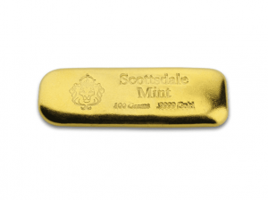 Scottsdale獅王澆鑄金條100克 商品圖