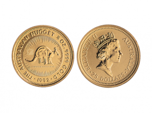 1992澳洲袋鼠金幣0.05盎司