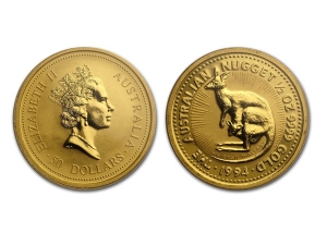 1994澳洲袋鼠金幣0.5盎司