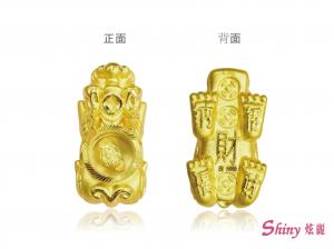 黃金招財旋轉貔貅串飾 1.33錢 商品圖