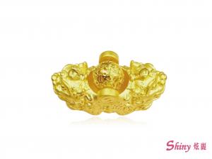 黃金虎爺時來運轉串飾 0.90錢 商品圖