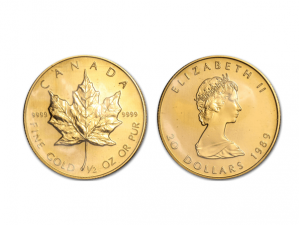 1989加拿大楓葉金幣0.5盎司