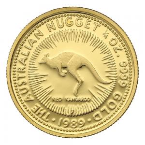 1989澳洲袋鼠金幣0.25盎司 商品圖