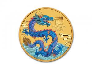 2024澳洲龍年彩色金幣0.1盎司 商品圖