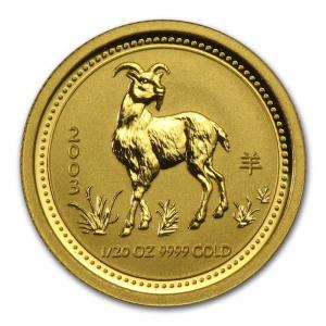 2003澳洲生肖羊年金幣0.05盎司(系列I) 商品圖