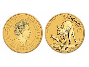 2022澳洲袋鼠金幣1盎司