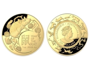 2020澳洲皇家鼠金幣1盎司精鑄盒裝