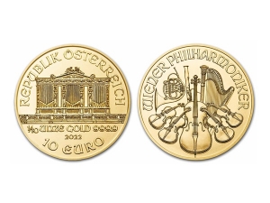 2022維也納愛樂金幣0.1盎司