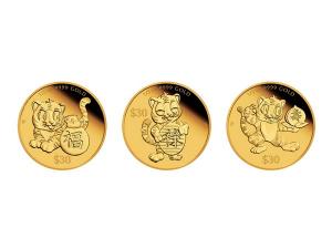 2022澳洲福祿壽吉利金虎紀念金幣0.6盎司 商品圖