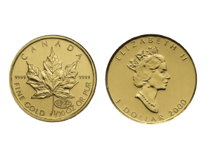 2000加拿大楓葉金幣0.05盎司