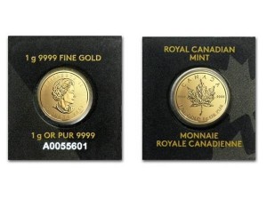 加拿大楓葉金幣1公克(封卡)