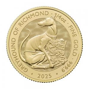 2025英都鐸獸女王的格雷伊獵犬金幣0.25盎司 商品圖