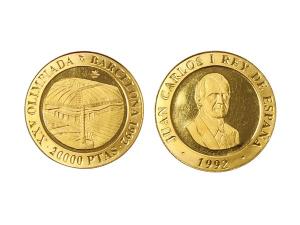 1992巴塞隆納奧運金幣6.7克 商品圖