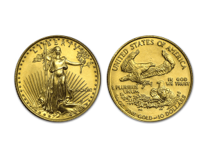 1990美國鷹揚金幣0.25盎司