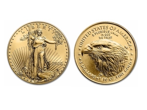 2022美國鷹揚金幣0.1盎司